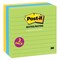 Post-it Jaipur Collection Lined Notes, 4 x 4 Inches, 200 Sheets per Pad, Pack of 3